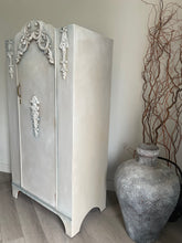 Load image into Gallery viewer, Single Vintage Wardrobe. Hand Painted Beige Cream Blends