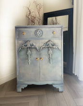 Load image into Gallery viewer, Vintage Tallboy Hand Painted Blue