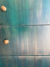 Load image into Gallery viewer, Mid-century tall chest of drawers green