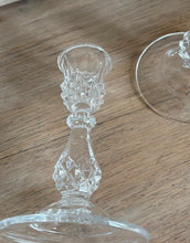 Load image into Gallery viewer, Pair of vintage, elegant Crystal D’arques candlesticks