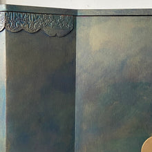 Load image into Gallery viewer, Art Deco cabinet, small sideboard hand painted bronze