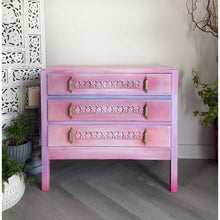 Load image into Gallery viewer, Vintage chest of drawers, boho pink