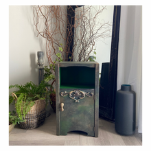 Load image into Gallery viewer, Mid century bedside cabinet, bronze green