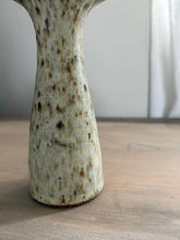 Load image into Gallery viewer, Vintage Studio Pottery Speckled Stoneware Trumpet Vase 18cm