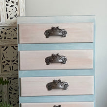Load image into Gallery viewer, Mid-century bedside drawers, hand painted