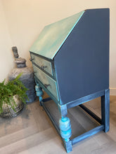 Load image into Gallery viewer, Mid century writing bureau, boho style