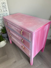 Load image into Gallery viewer, Vintage chest of drawers, boho pink