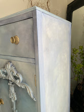 Load image into Gallery viewer, Vintage Tallboy Hand Painted Blue