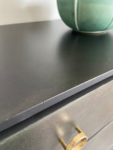 Load image into Gallery viewer, Mid century chest of drawers, bronze, dark green