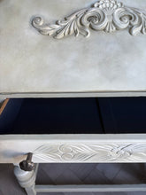 Load image into Gallery viewer, Vintage Oak Bureau, Sage Green Hand Painted Desk, Limewash Effect