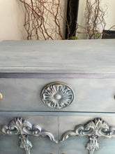 Load image into Gallery viewer, Vintage Tallboy Hand Painted Blue