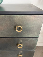 Load image into Gallery viewer, Mid century chest of drawers, bronze, dark green