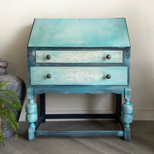 Load image into Gallery viewer, Mid century writing bureau, boho style