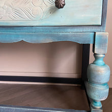Load image into Gallery viewer, Mid century writing bureau, boho style
