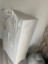 Load image into Gallery viewer, Single Vintage Wardrobe. Hand Painted Beige Cream Blends