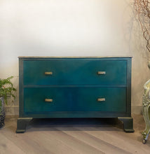 Load image into Gallery viewer, Vintage chest of drawers hand painted