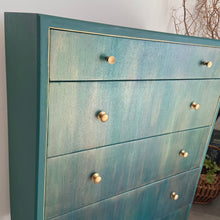 Load image into Gallery viewer, Mid-century tall chest of drawers green