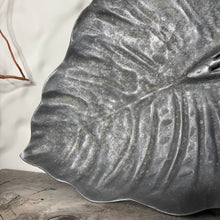 Load image into Gallery viewer, Large Sculptural Metal Leaf Platter – Rustic Industrial Decorative Centrepiece