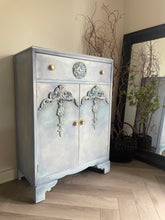 Load image into Gallery viewer, Vintage Tallboy Hand Painted Blue