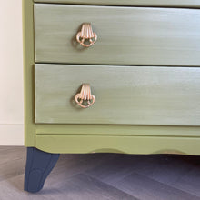 Load image into Gallery viewer, Lebus vintage chest of drawers, green and black