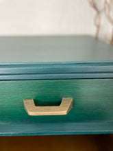 Load image into Gallery viewer, Mid Century G Plan Chest of Drawers, Hand Painted Teal