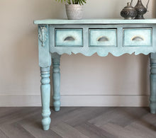 Load image into Gallery viewer, Vintage Pine Console Table, Hand-Painted