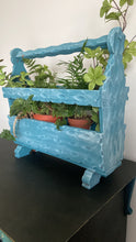 Load image into Gallery viewer, Vintage carved magazine rack, newspaper holder
