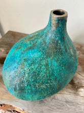 Load image into Gallery viewer, Hand painted textured vase