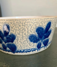Load image into Gallery viewer, German Salt-Glazed Pottery Bowl – Blue Floral Decoration