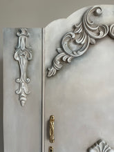 Load image into Gallery viewer, Single Vintage Wardrobe. Hand Painted Beige Cream Blends