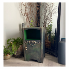 Load image into Gallery viewer, Mid century bedside cabinet, bronze green