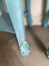 Load image into Gallery viewer, Hand Painted French Style Bedside Cabinets | Blue Vintage Nightstands | Shabby Chic Furniture | Distressed Upcycled Pair | French Style Bedroom Tables