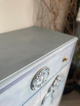 Load image into Gallery viewer, Vintage Tallboy Hand Painted Blue