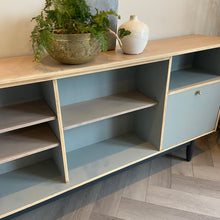 Load image into Gallery viewer, Mid-century narrow sideboard, sage green