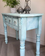 Load image into Gallery viewer, Vintage Pine Console Table, Hand-Painted