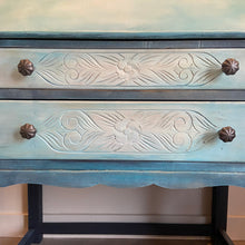 Load image into Gallery viewer, Mid century writing bureau, boho style