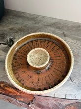 Load image into Gallery viewer, Vintage John Kershaw Windermere Studio Pottery Chip Dip Bowl / Candle Ring Dish Signed