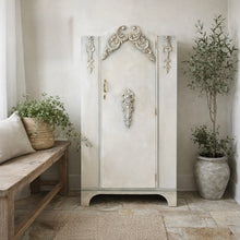 Load image into Gallery viewer, Single Vintage Wardrobe. Hand Painted Beige Cream Blends