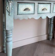 Load image into Gallery viewer, Vintage Pine Console Table, Hand-Painted
