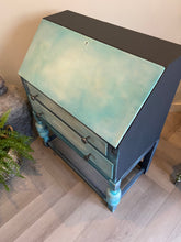 Load image into Gallery viewer, Mid century writing bureau, boho style