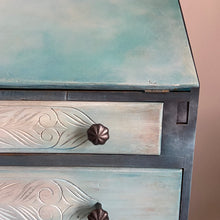 Load image into Gallery viewer, Mid century writing bureau, boho style