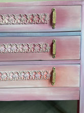 Load image into Gallery viewer, Vintage chest of drawers, boho pink