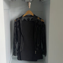 Load image into Gallery viewer, Art Deco small oak wardrobe with drawers, turquoise