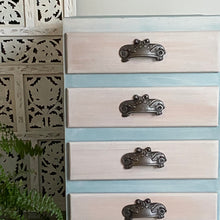 Load image into Gallery viewer, Mid-century bedside drawers, hand painted