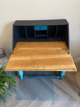 Load image into Gallery viewer, Mid century writing bureau, boho style
