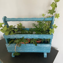 Load image into Gallery viewer, Vintage carved magazine rack, newspaper holder