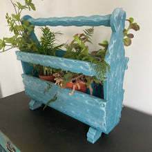 Load image into Gallery viewer, Vintage carved magazine rack, newspaper holder