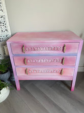 Load image into Gallery viewer, Vintage chest of drawers, boho pink
