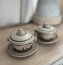 Load image into Gallery viewer, ABATY Welsh Studio Pottery Soup Bowls & Saucers | Vintage 1960s–70s
