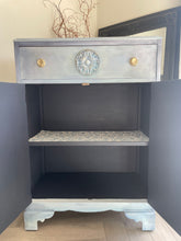 Load image into Gallery viewer, Vintage Tallboy Hand Painted Blue